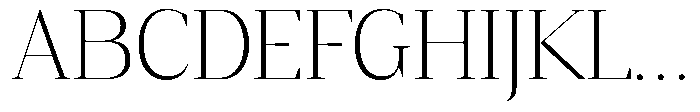 Mustank Serif Extra Light Font UPPERCASE