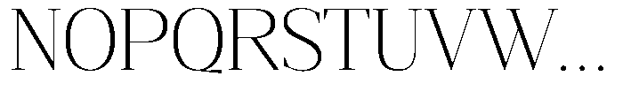 Mustank Serif Extra Light Font UPPERCASE