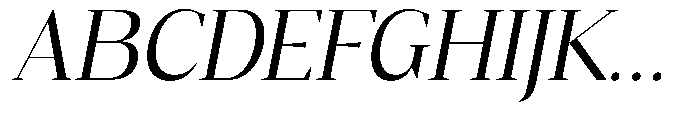 Mustank Serif Italic Font UPPERCASE