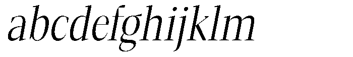 Mustank Serif Light Condensed Italic FONT