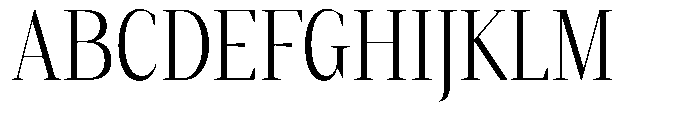 Mustank Serif Light Condensed Font UPPERCASE