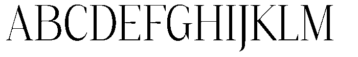 Mustank Serif Light Semi Condensed Font UPPERCASE