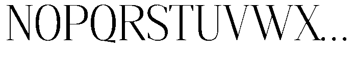 Mustank Serif Light Semi Condensed Font UPPERCASE