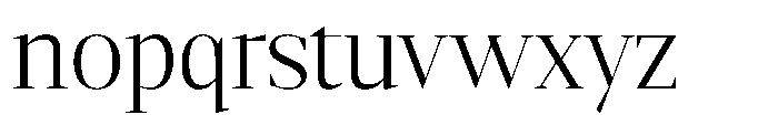 Mustank Serif Light Font LOWERCASE