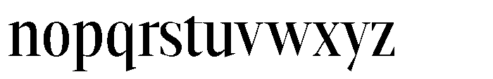 Mustank Serif Medium Condensed Font LOWERCASE