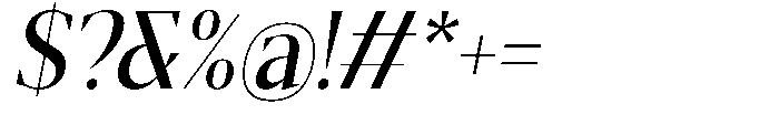 Mustank Serif Medium Semi Condensed Italic Font OTHER CHARS