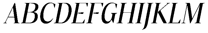 Mustank Serif Medium Semi Condensed Italic Font UPPERCASE