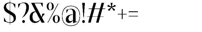 Mustank Serif Medium Semi Condensed Font OTHER CHARS