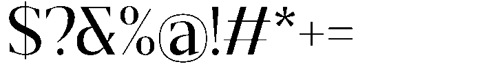 Mustank Serif Medium Font OTHER CHARS