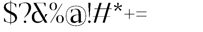 Mustank Serif Regular Font OTHER CHARS
