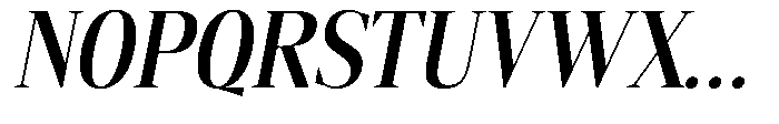 Mustank Serif Semi Bold Condensed Italic Font UPPERCASE
