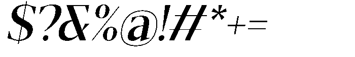 Mustank Serif Semi Bold Italic Font OTHER CHARS