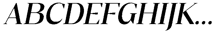 Mustank Serif Semi Bold Italic Font UPPERCASE