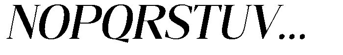Mustank Serif Semi Bold Italic Font UPPERCASE
