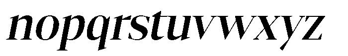 Mustank Serif Semi Bold Italic Font LOWERCASE