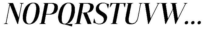 Mustank Serif Semi Bold Semi Condensed Italic Font UPPERCASE