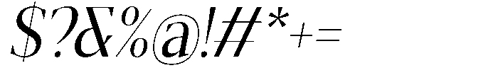 Mustank Serif Semi Condensed Italic Font OTHER CHARS