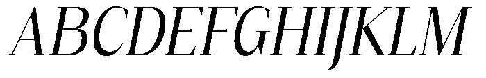 Mustank Serif Semi Condensed Italic Font UPPERCASE