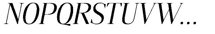 Mustank Serif Semi Condensed Italic Font UPPERCASE