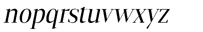 Mustank Serif Semi Condensed Italic Font LOWERCASE