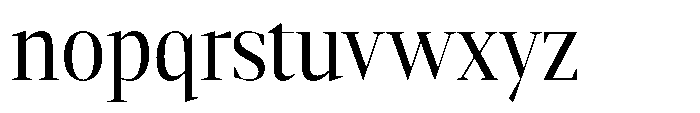 Mustank Serif Semi Condensed Font LOWERCASE