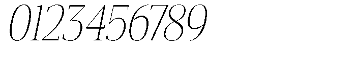 Mustank Serif Thin Condensed Italic Font OTHER CHARS