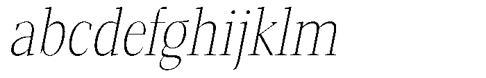 Mustank Serif Thin Condensed Italic FONT