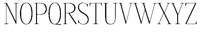 Mustank Serif Thin Condensed Font UPPERCASE