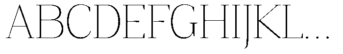 Mustank Serif Thin Font UPPERCASE