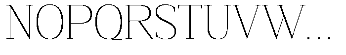 Mustank Serif Thin Font UPPERCASE