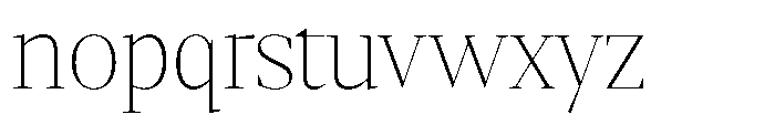 Mustank Serif Thin Font LOWERCASE