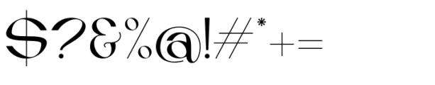 Musthyka Regular Font OTHER CHARS