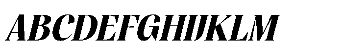 Musty Relax Italic Font UPPERCASE