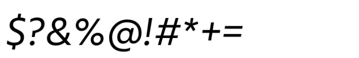 Mute-Regular Italic Font OTHER CHARS