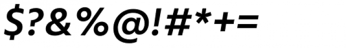 Mute Semibold Italic Font OTHER CHARS