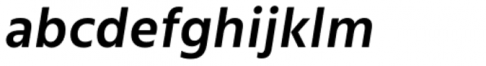 Mute Semibold Italic Font LOWERCASE