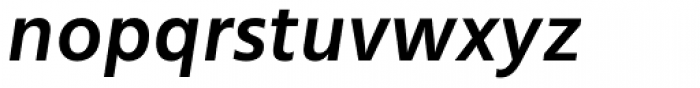 Mute Semibold Italic Font LOWERCASE