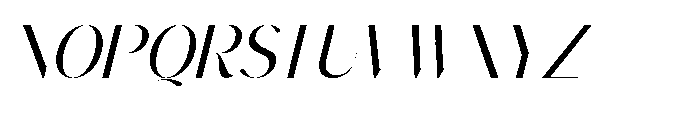 Muteds Starlit Italic Font UPPERCASE