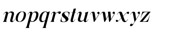 Muthilena Gothic Medium Italic Font LOWERCASE