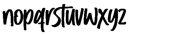 Mutu Font LOWERCASE