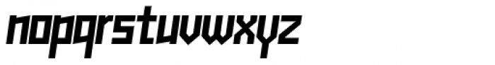 Muzarela Semiexpanded Bold Italic Font LOWERCASE