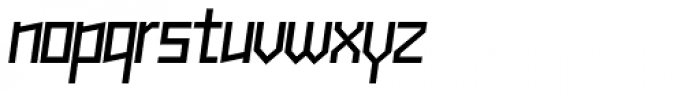 Muzarela Semiexpanded Italic Font LOWERCASE