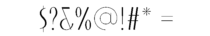 MUSETTA Regular Font OTHER CHARS