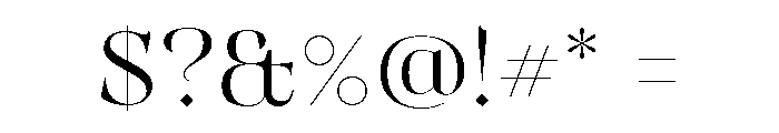 MugrabiDisplayDLv3AAA Light Font OTHER CHARS