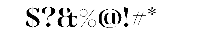 MugrabiDisplayDLv3AAA Medium Font OTHER CHARS