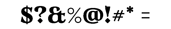 MugrabiTextDLv3AAA Bold Font OTHER CHARS