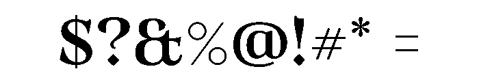 MugrabiTextDLv3AAA Medium Font OTHER CHARS