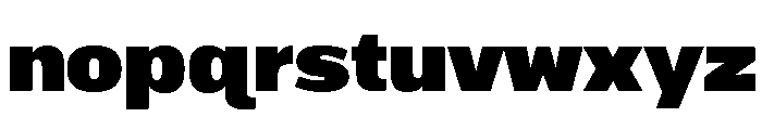 Mullion Heavy Regular Font LOWERCASE