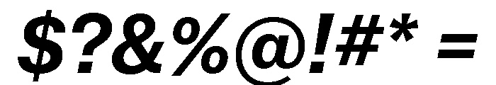 Munich Re Bold Italic Font OTHER CHARS