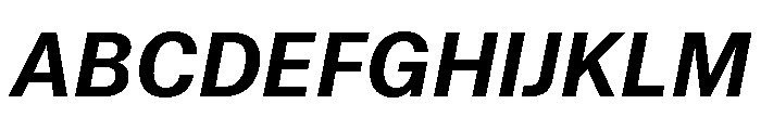 Munich Re Bold Italic Font UPPERCASE